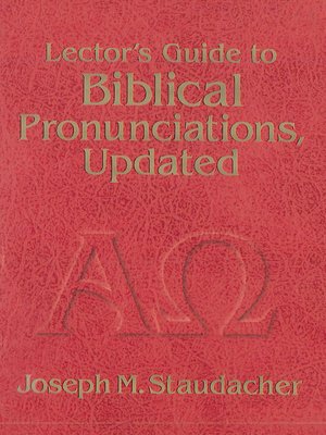 cover image of Lector's Guide to Biblical Pronunciations, Updated